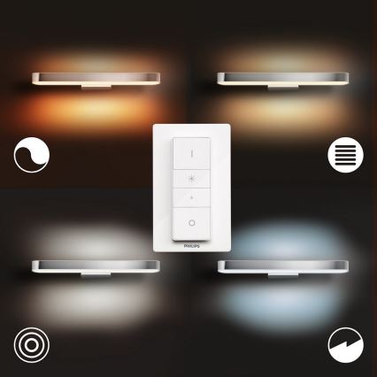 Philips - LED regulējama vannas istabas spoguļa apgaismojums ADORE LED/33,5W/230V IP44 ar tālvadības pulti