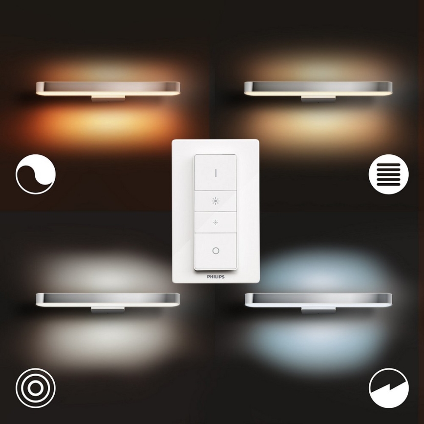 Philips - LED regulējama vannas istabas spoguļa apgaismojums ADORE LED/33,5W/230V IP44 ar tālvadības pulti