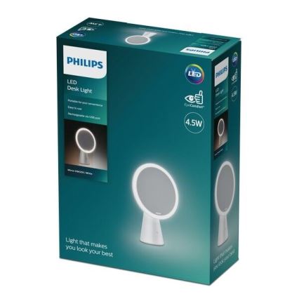 Philips - Aptumšojams kosmētiskais spogulis ar LED apgaismojumu MIRROR LED/4,5W/5V