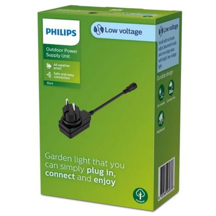 Philips - Āra elektrotīkla strāvas adapteris GARDENLINK 12W/24/230V IP44