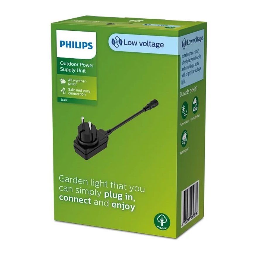 Philips - Āra elektrotīkla strāvas adapteris GARDENLINK 12W/24/230V IP44