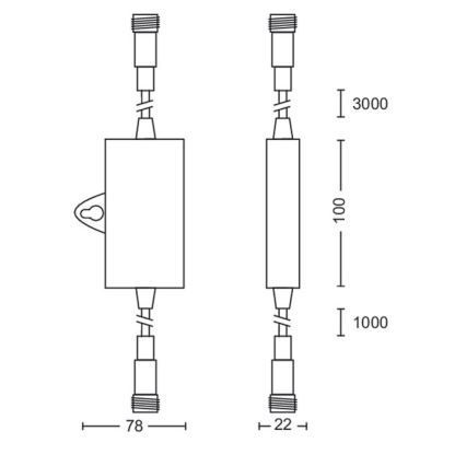 Philips - Āra krēslas sensors ar taimeri IP44