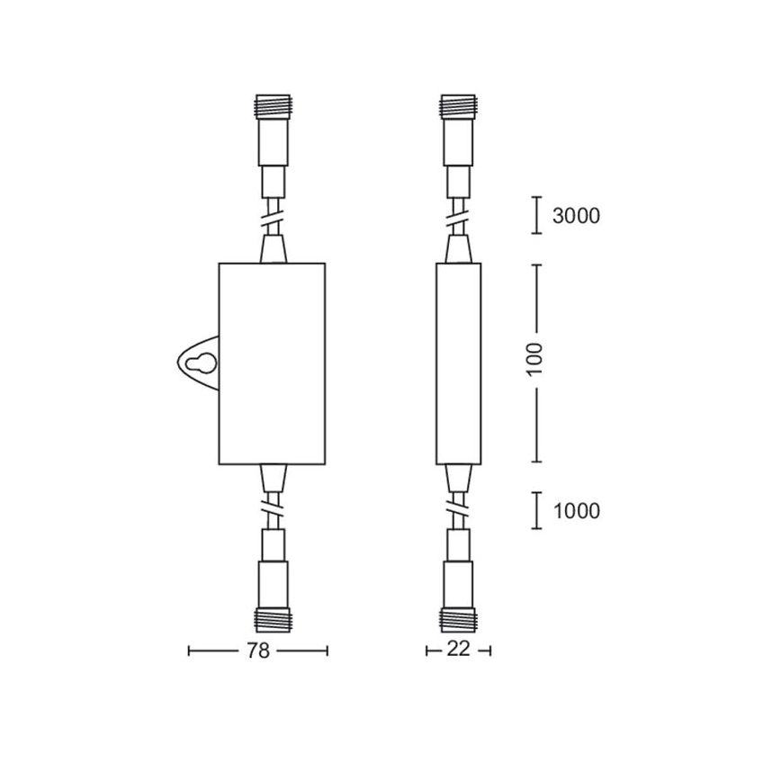 Philips - Āra krēslas sensors ar taimeri IP44
