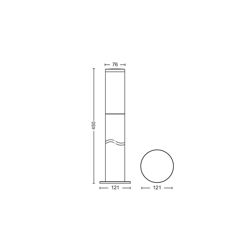 Philips - Āra lampa 1xE27/20W/230V 45 cm IP44