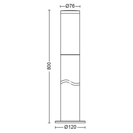 Philips - Āra lampa 1xE27/20W/230V 80 cm IP44