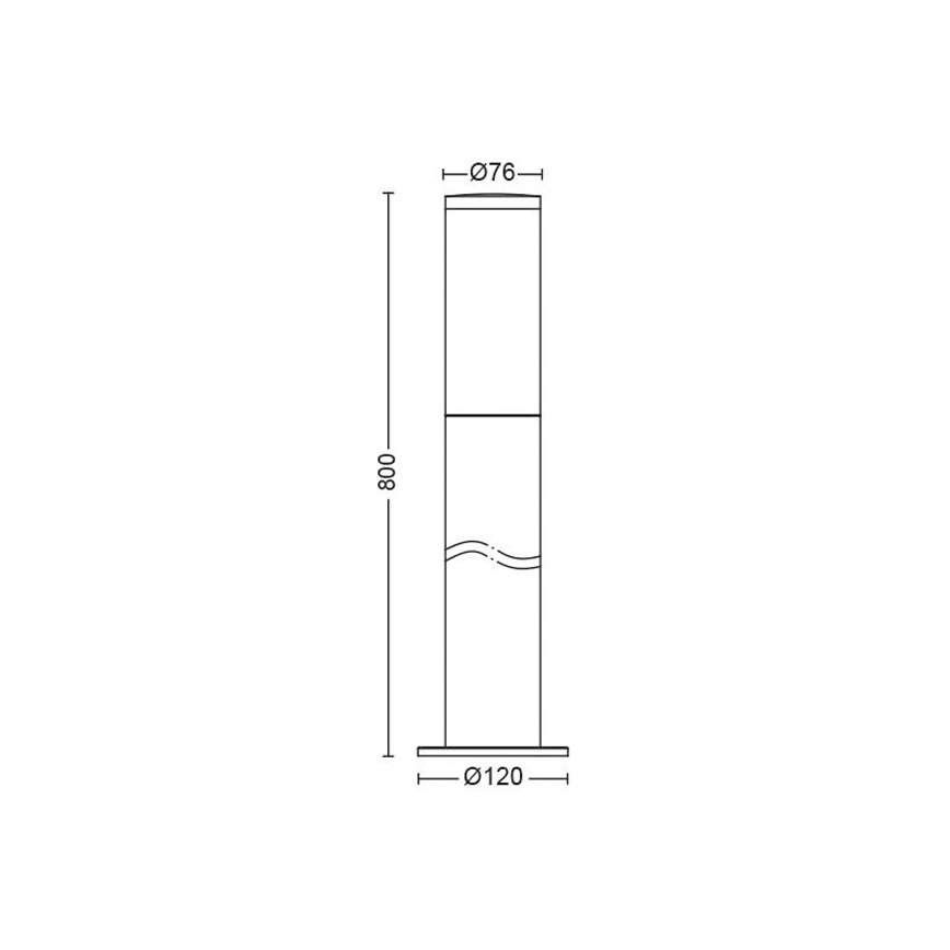 Philips - Āra lampa 1xE27/20W/230V 80 cm IP44