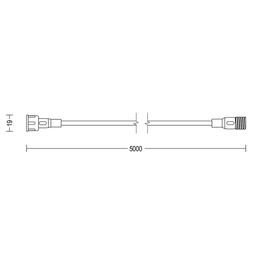 Philips - Āra pagarinātāja vads 5m IP67