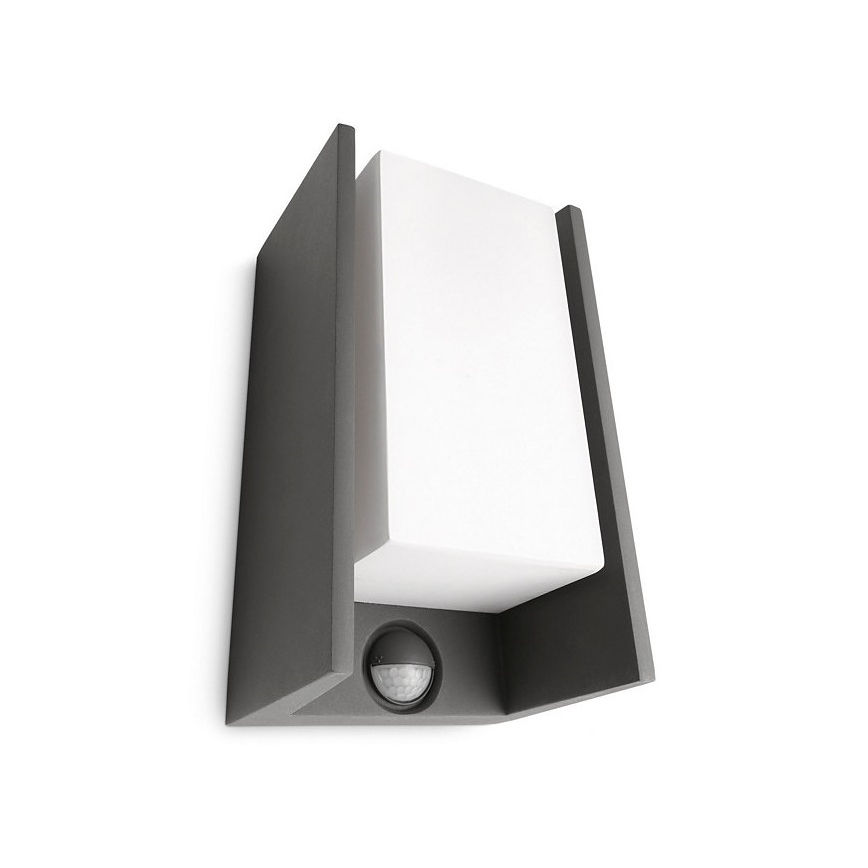 Philips - Āra sienas gaismeklis ar sensoru BRIDGE 1xE27/15W/230V IP44