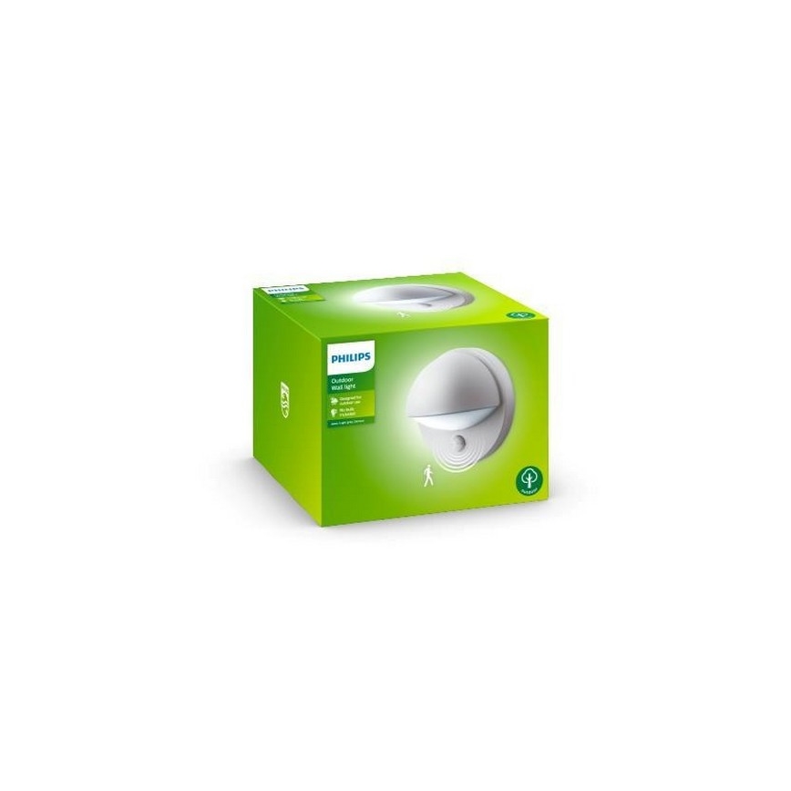 Philips - Āra sienas gaismeklis ar sensoru 1xE27/12W/230V IP44