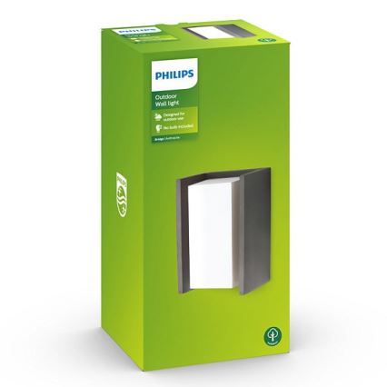 Philips - Āra sienas gaismeklis BRIDGE 1xE27/15W/230V IP44