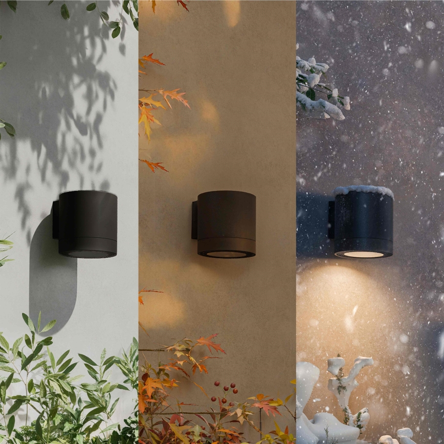 Philips - Āra sienas gaismeklis FYLX 1xGU10/5W/230V melns IP44