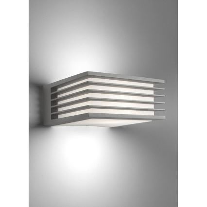 Philips - Āra sienas gaismeklis SHADES 1xE27/15W/230V IP44 pelēks