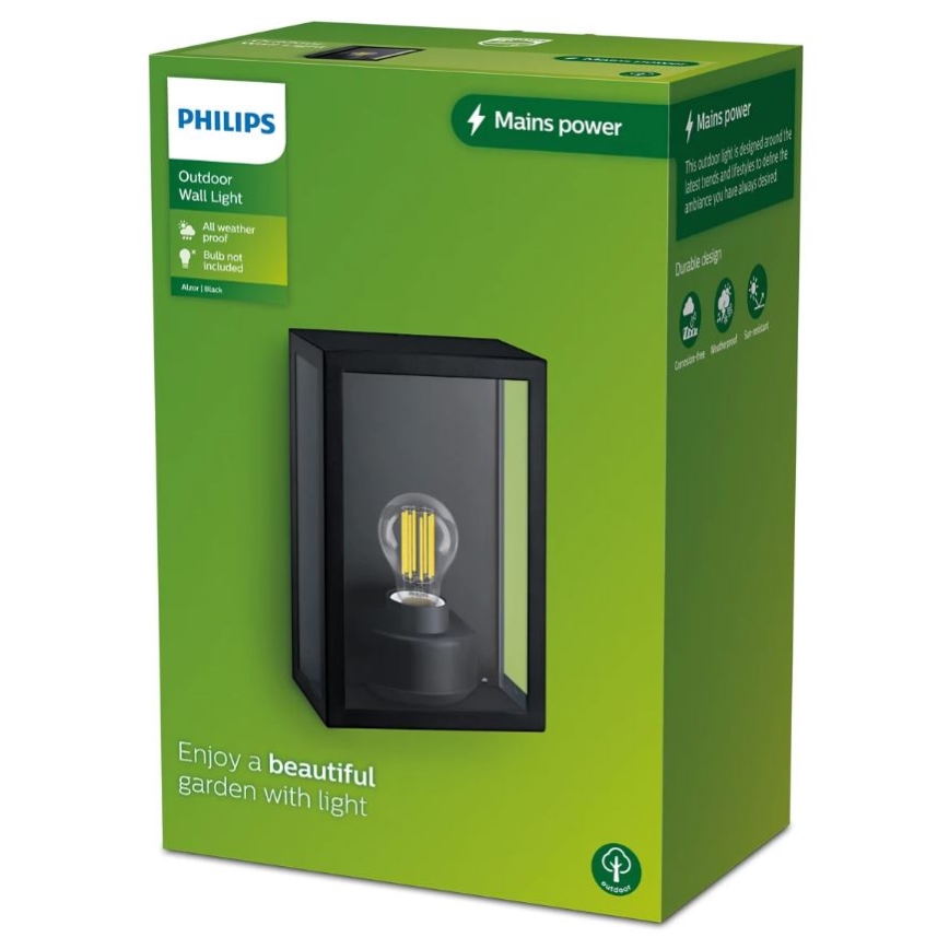 Philips - Āra sienas lampa ALZOR 1xE27/25W/230V IP44