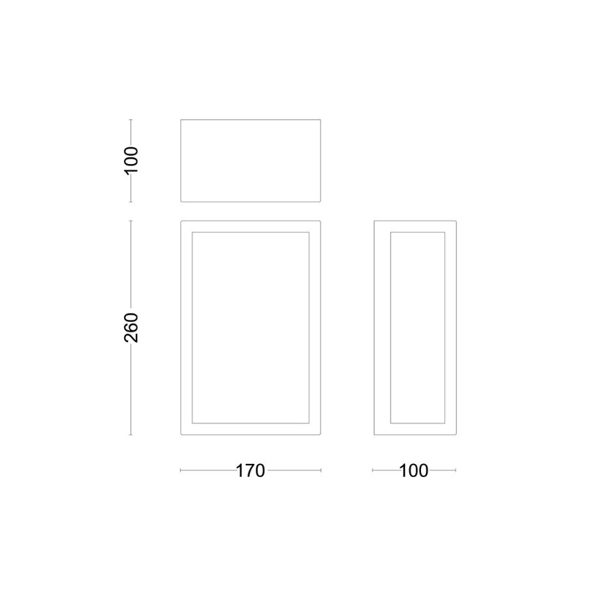 Philips - Āra sienas lampa ALZOR 1xE27/25W/230V IP44