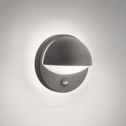 Philips - Āra sienas lampa ar sensoru JUNE 1xE27/12W/230V IP44