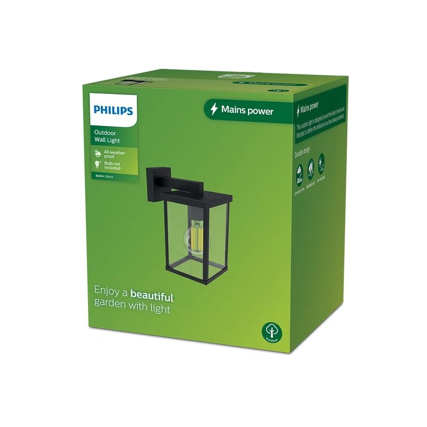 Philips - Āra sienas lampa BELLINI 1xE27/25W/230V IP44