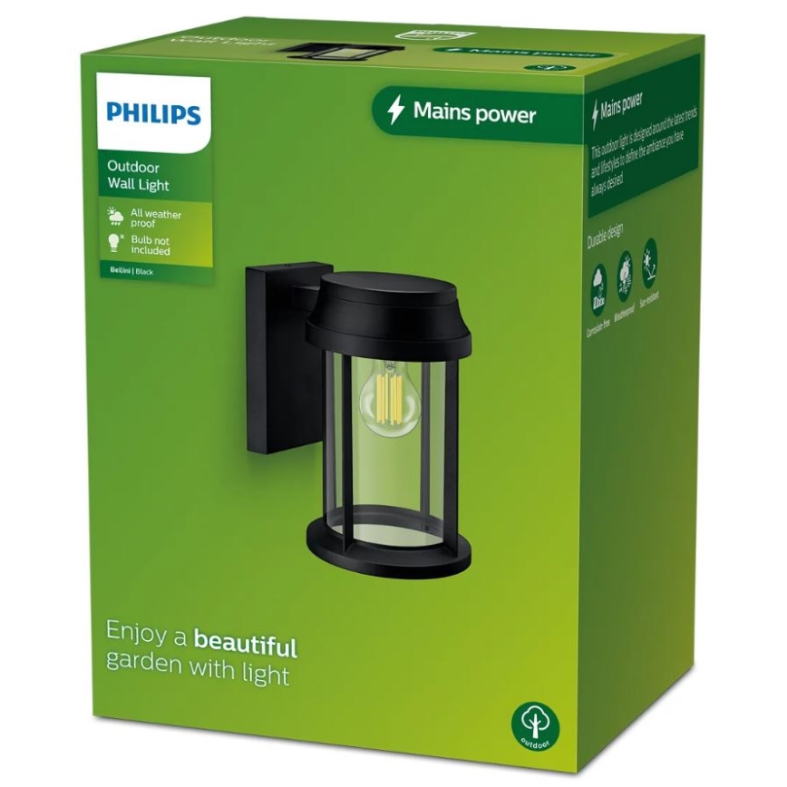 Philips - Āra sienas lampa BELLINI 1xE27/25W/230V IP44