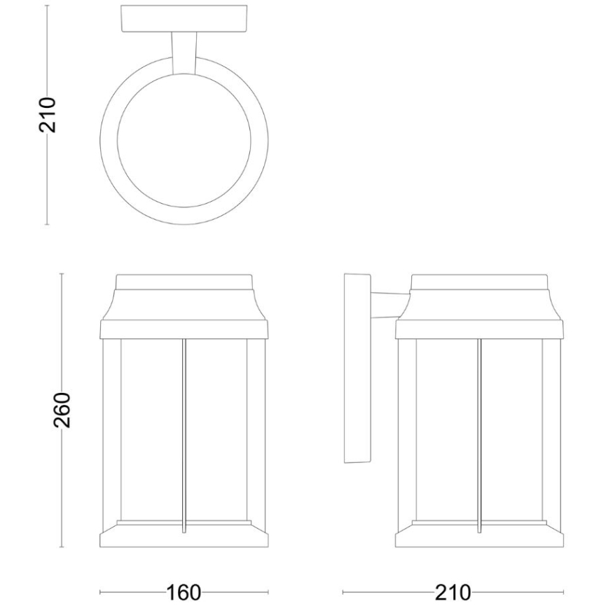 Philips - Āra sienas lampa BELLINI 1xE27/25W/230V IP44