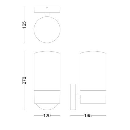 Philips - Āra sienas lampa FLAREON 1xE27/25W/230V IP44