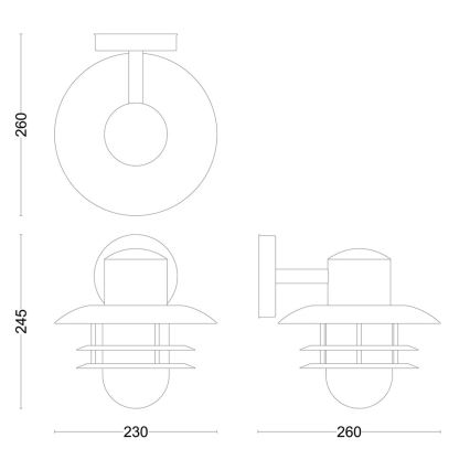 Philips - Āra sienas lampa INYMA 1xE27/25W/230V IP44