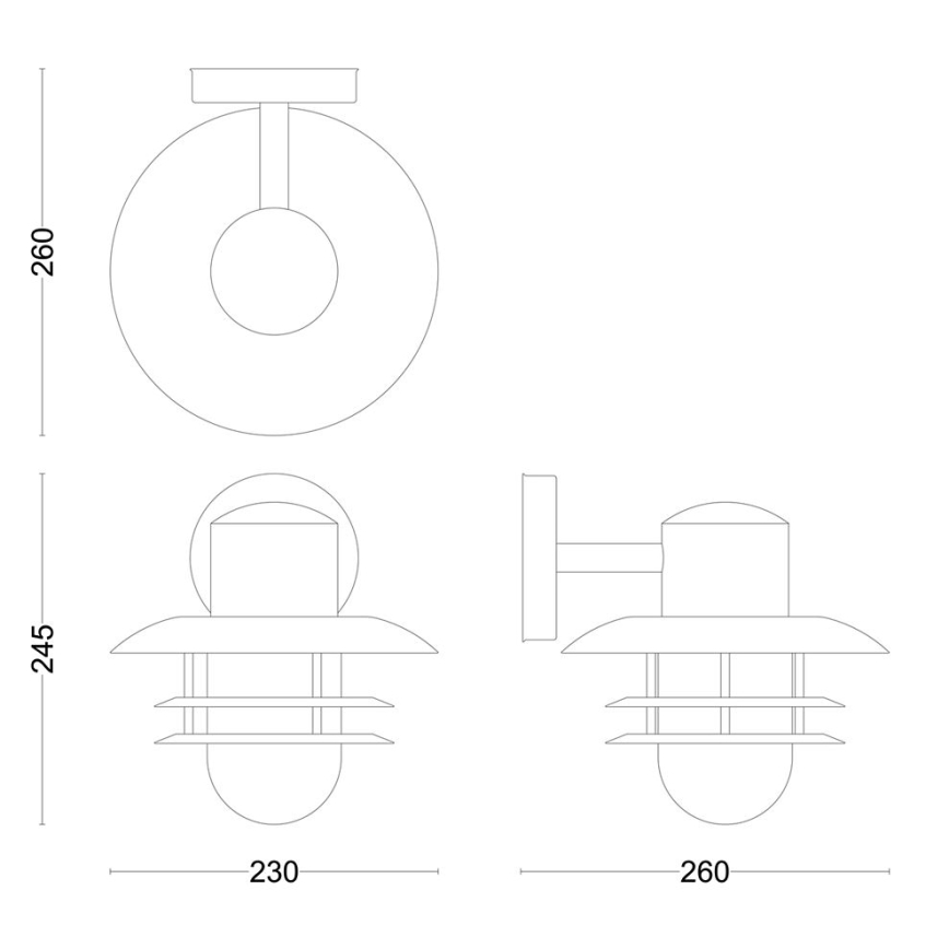 Philips - Āra sienas lampa INYMA 1xE27/25W/230V IP44
