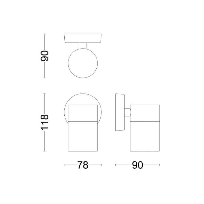 Philips - Āra sienas lampa KYLIS 1xGU10/25W/230V IP44
