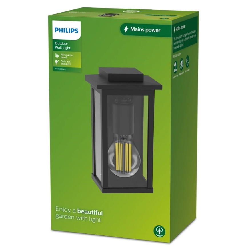 Philips - Āra sienas lampa MIRTH 1xE27/25W/230V IP44