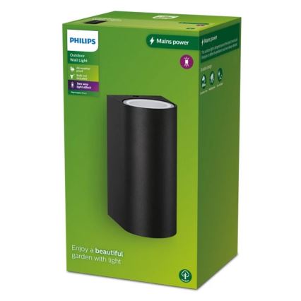 Philips - Āra sienas lampa NIGHTINGALE 2xGU10/35W/230V IP44