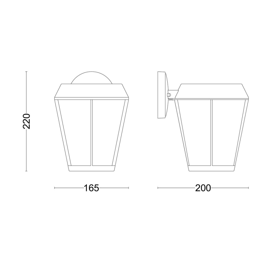 Philips - Āra sienas lampa SUNERA 1xE27/25W/230V IP44