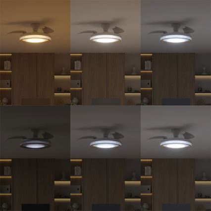 Philips - LED griestu gaismeklis ar regulējamu spilgtumu un ventilatoru BLISS LED/35W/230V balts + tālvadības pults