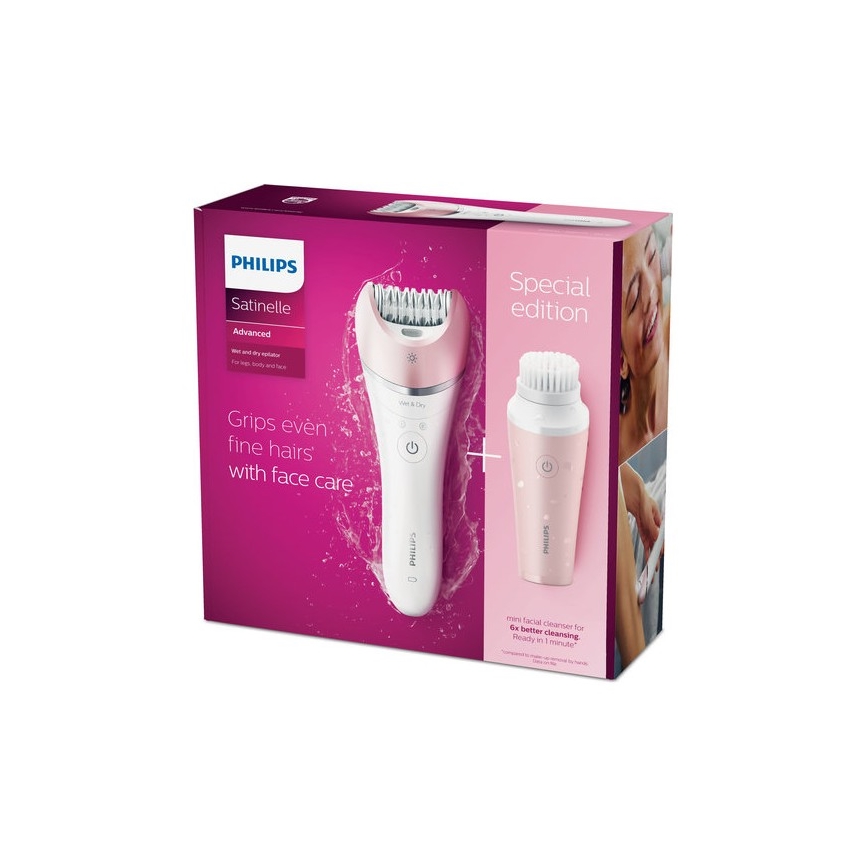Philips BRP545/00 - Epilators Satinelle Advanced + birstīte tīrīšanai