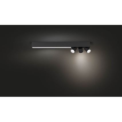 Philips - LED RGBW Regulējams punktveida gaismeklis LED/25W/230V + 3xGU10/5,7W