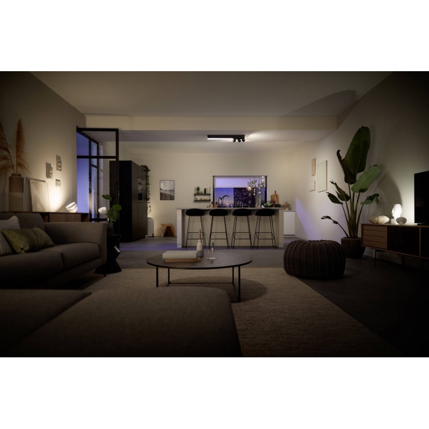 Philips - LED RGBW Regulējams punktveida gaismeklis LED/25W/230V + 3xGU10/5,7W
