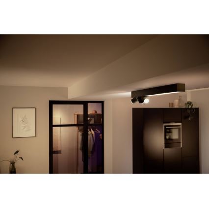 Philips - LED RGBW Regulējams punktveida gaismeklis LED/25W/230V + 3xGU10/5,7W