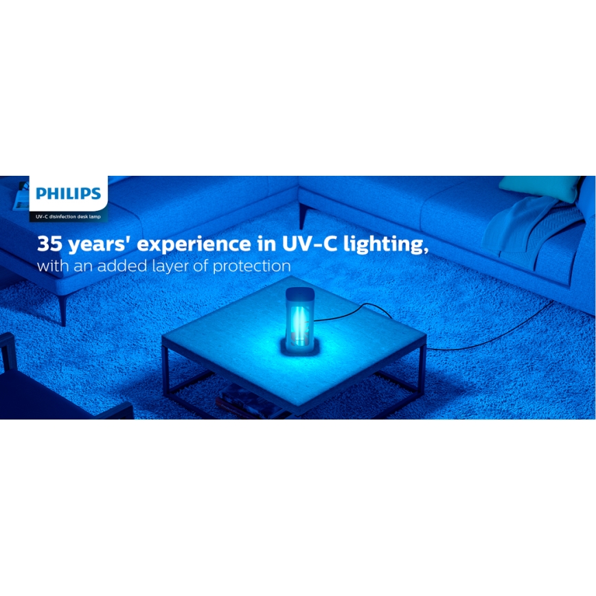 Philips - Dezinfekcijas baktericīdā lampa ar sensoru UV-C/24W/230V