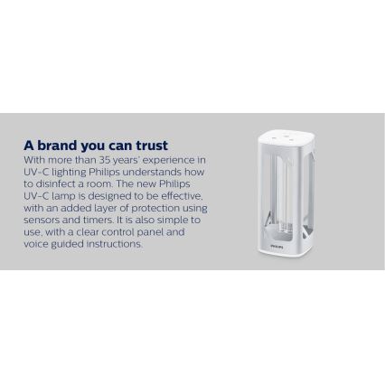 Philips - Dezinfekcijas baktericīdā lampa ar sensoru UV-C/24W/230V