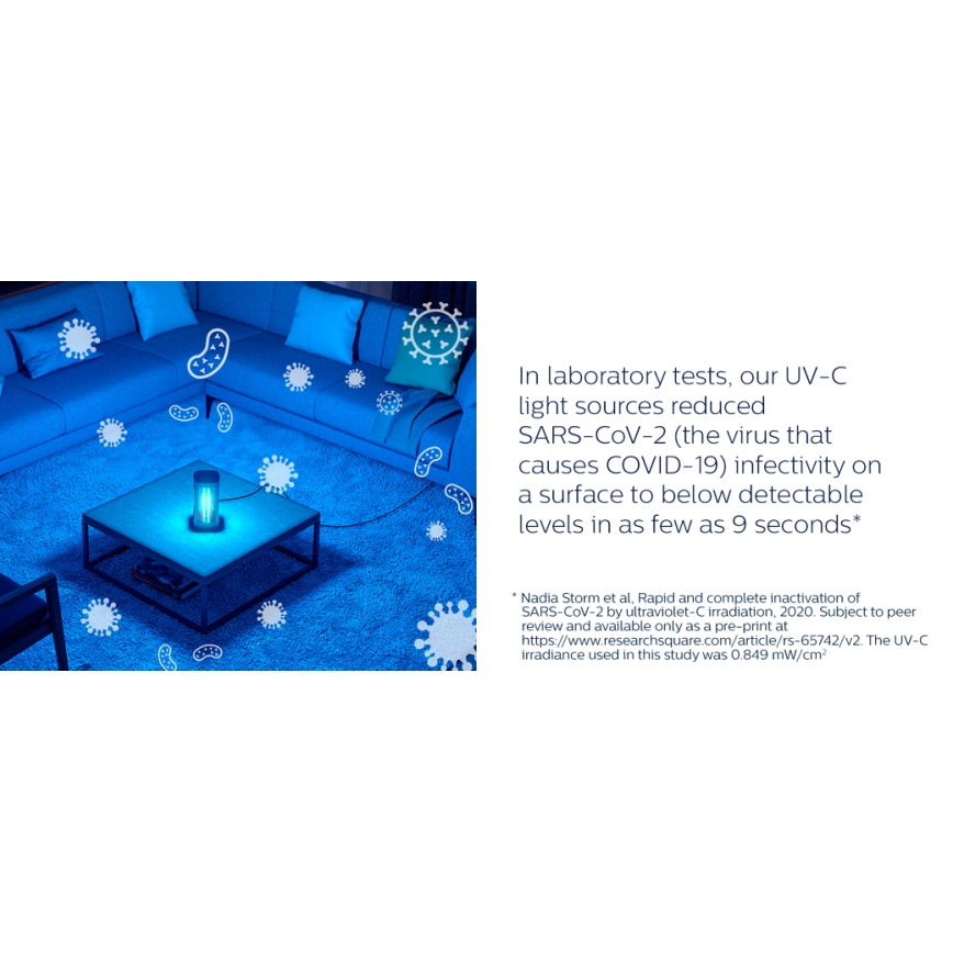 Philips - Dezinfekcijas baktericīdā lampa ar sensoru UV-C/24W/230V