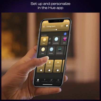 Philips - Hue AURELLE dimmējamā LED griestu lampa LED/39W/230V 2200-6500K 60x60 cm melna