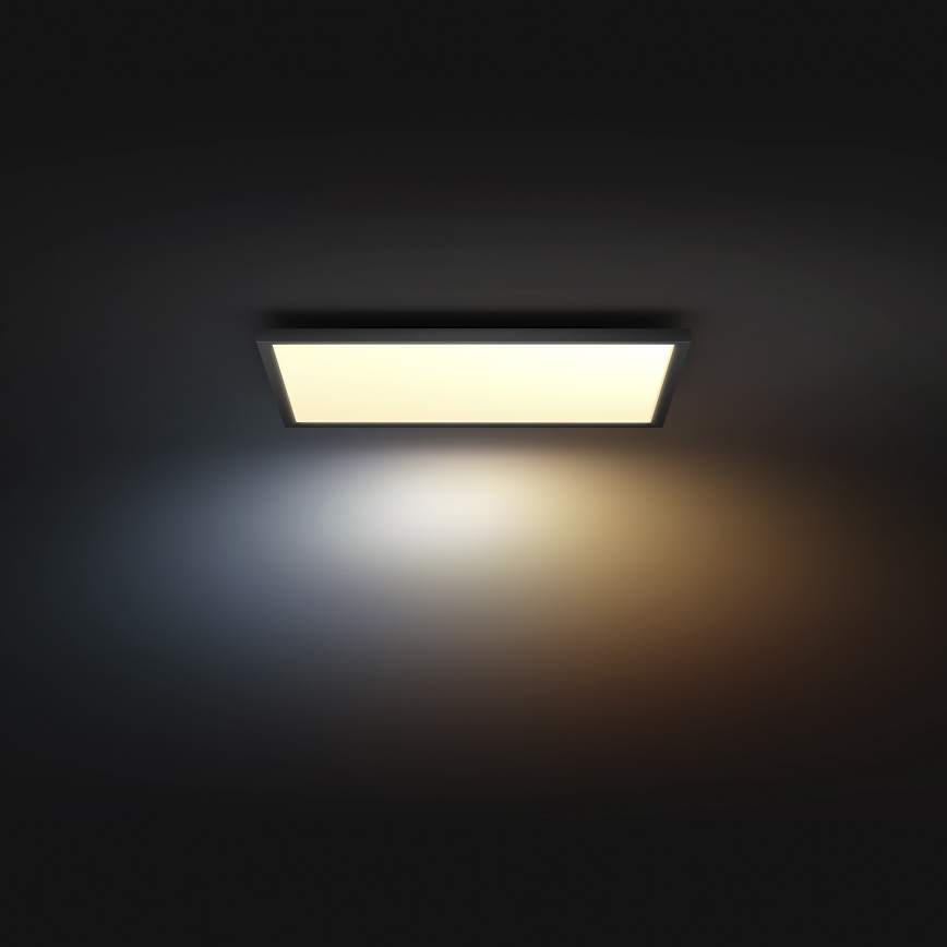 Philips - Hue AURELLE dimmējamā LED griestu lampa LED/39W/230V 2200-6500K 60x60 cm melna