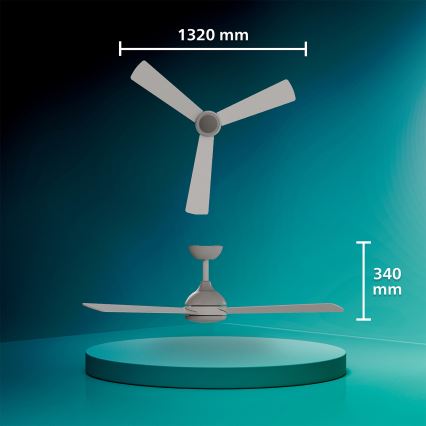 Philips - Griestu ventilators CIVX ar regulējamu LED apgaismojumu, 24W/230V + tālvadības pults