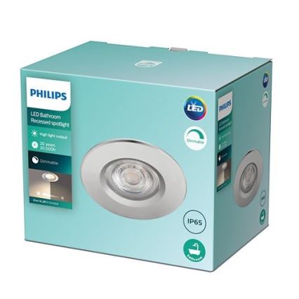 Philips - dimmējams LED vannasistabas iebūvējamais griestu gaismeklis DIVE LED/5W/230V IP65