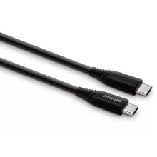 Philips DLC5206C/00 - USB vads USB-C 3.0 savienotājs 2m melns/pelēks