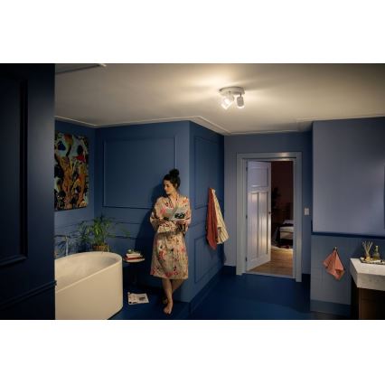 Philips - LED regulējams vannas istabas apgaismojums Hue ADORE 3xGU10/5W/230V IP44 ar tālvadību