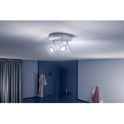 Philips - LED regulējams vannas istabas apgaismojums Hue ADORE 3xGU10/5W/230V IP44 ar tālvadību
