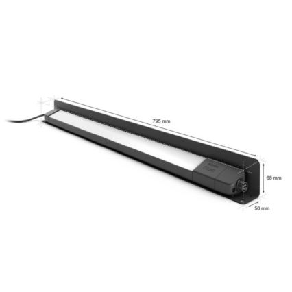Philips - LED RGBW Regulējams āra gaismeklis Hue White and Color Ambiance LED/20W/24V IP65