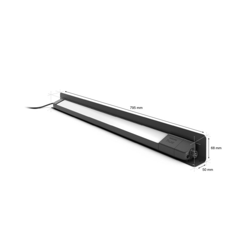 Philips - LED RGBW Regulējams āra gaismeklis Hue White and Color Ambiance LED/20W/24V IP65