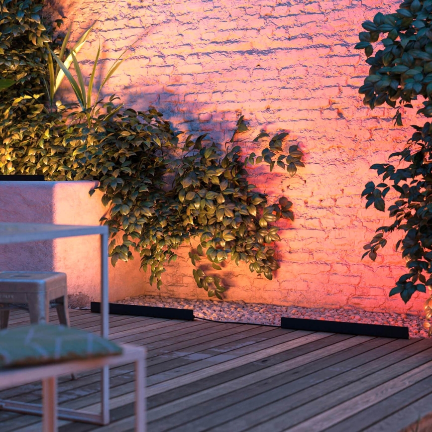 Philips - LED RGBW Regulējams āra gaismeklis Hue White and Color Ambiance LED/20W/24V IP65