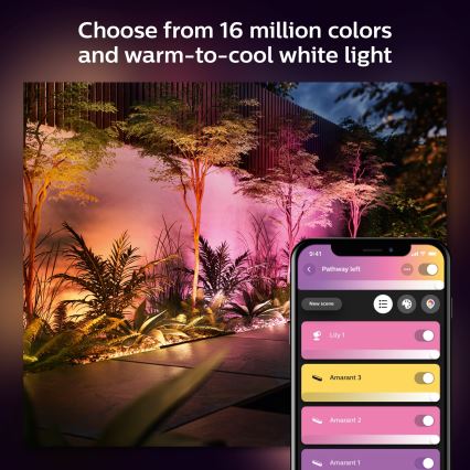 Philips - LED RGBW Regulējams āra gaismeklis Hue White and Color Ambiance LED/20W/24V IP65