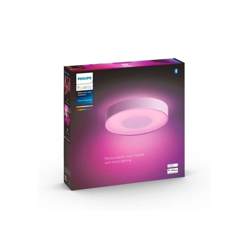 Philips -LED RGB regulējama griestu lampa Hue INFUSE LED/33,5W/230V 2000-6500K Ø 381 mm balta