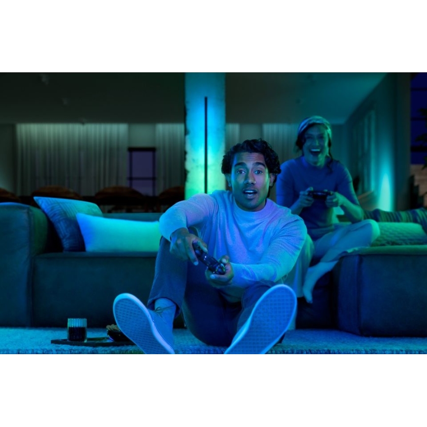 Philips - LED RGBW regulējama stāvlampa Hue SIGNE LED/29W/230V 2000-6500K melna